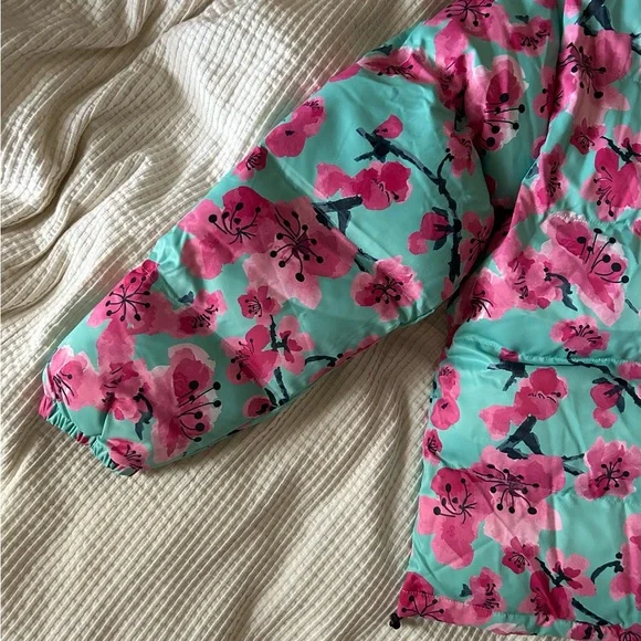 Arizona Green Tea floral Puffer Jacket / Coat - Picture 13 of 13